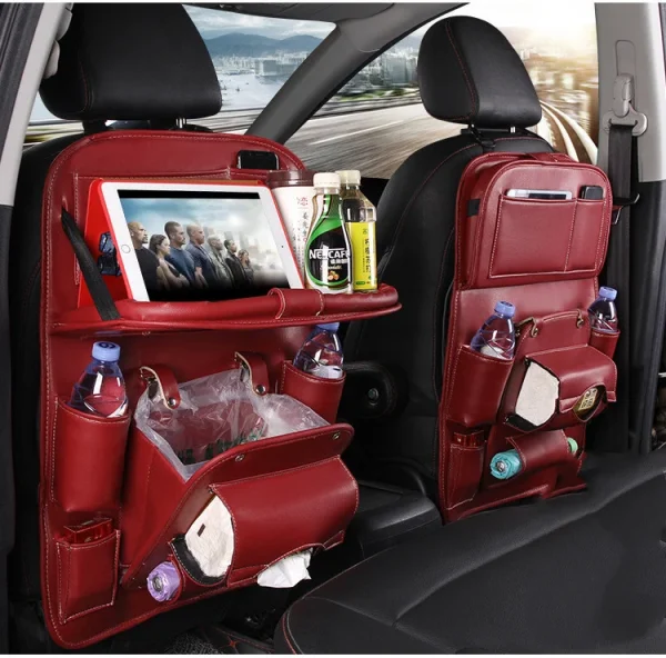 Wine Red Car Organizer