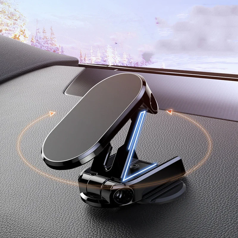 1080 Rotating Magnetic Car Phone Holder & Foldable Stand