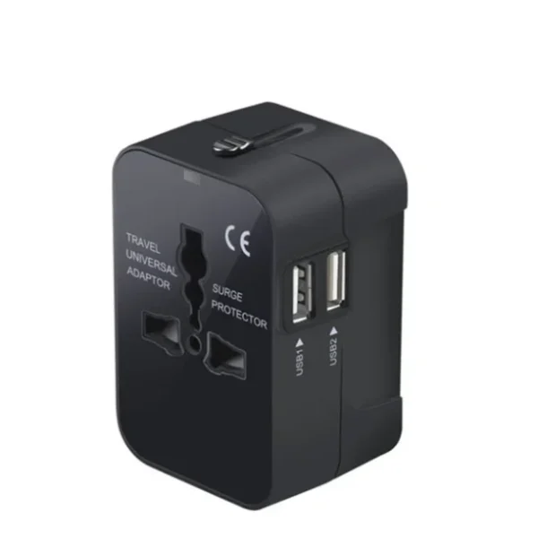 Black Travel Adapter