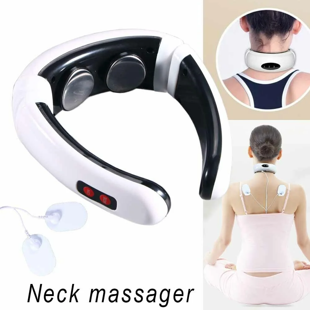 Electric Neck Massager with Pulse Therapy & Magnetic Therapy for Deep Relaxation
