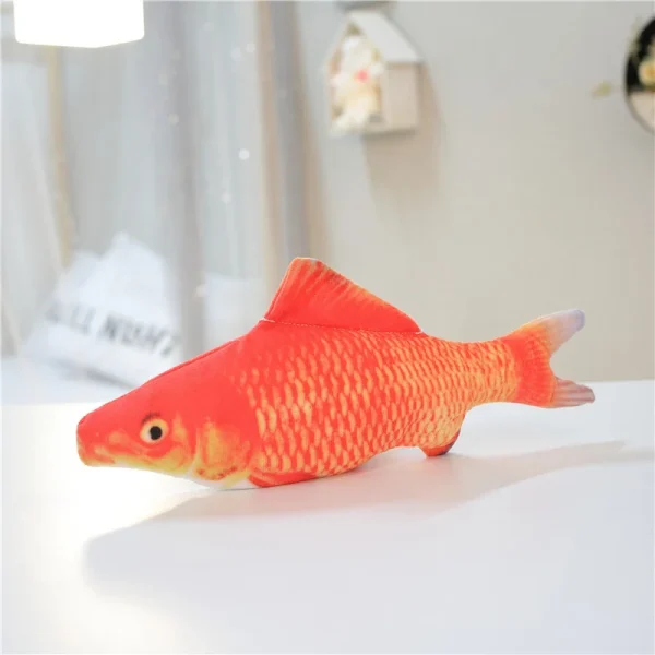 Fish-shaped cat toy